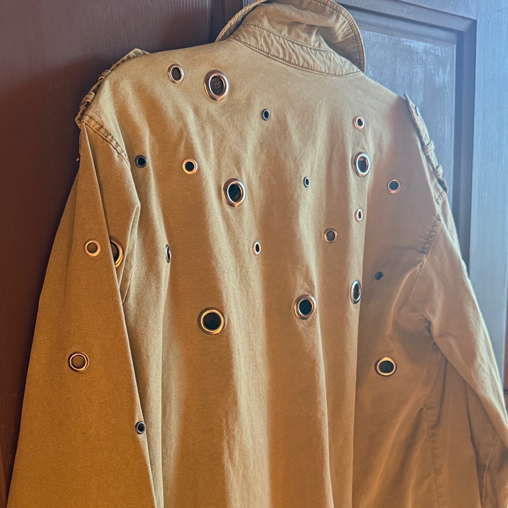 Zara Basic Olive Utility Jacket - Picture 8 of 9